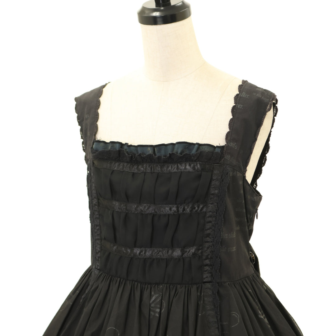 USED】FRILL さくらんぼプリントジャンパースカート | h.NAOTO