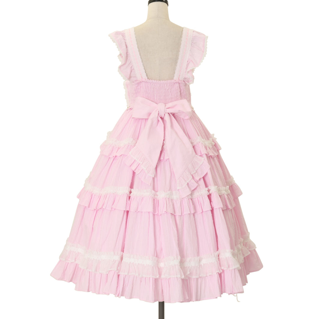 ♥ Chalmiere シャルミエール メイジージャンパースカート ピンク ♥ USED】【Mサイズ】メイジージャンパースカート | Chalmiere | ロリータ