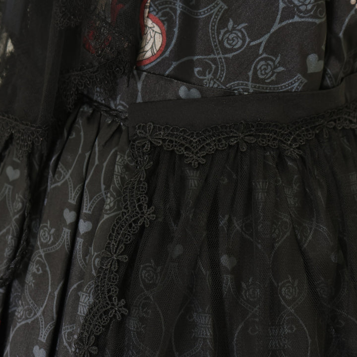 USED】【サイズ3】Noble Wine ジャンパースカート+ヘッドドレスセット