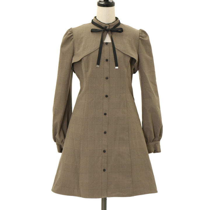 ブランドお洋服おまとめ USED】【Mサイズ】グレンチェックジャンパースカートセット | EAT ME