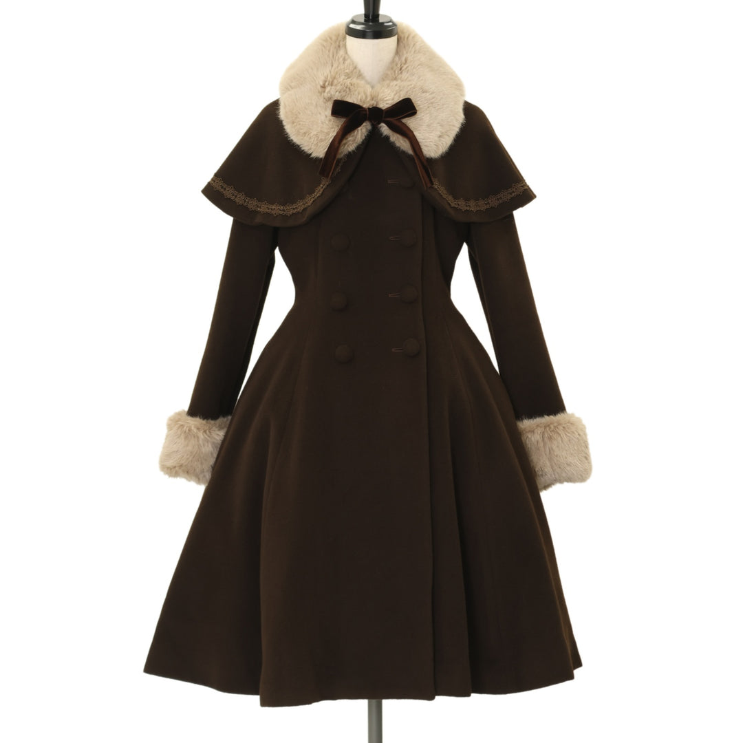 ひ*の様 新品　メアリーマグダレン　ケープ付きミディコート USED】ケープ付きミディコート | Mary Magdalene | ロリータ ゴスロリ