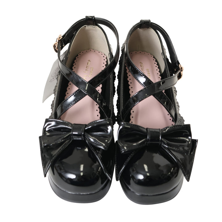 USED】【axes femme kawaii/Lサイズ】クロスストラップパンプス