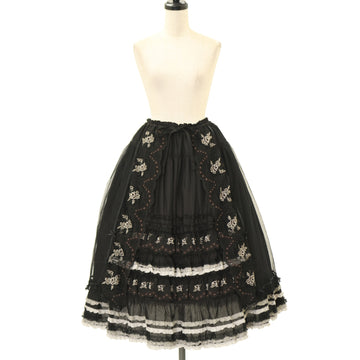 USED】トランプチュールスカート（Black×Red） | PUTUMAYO | ロリータ