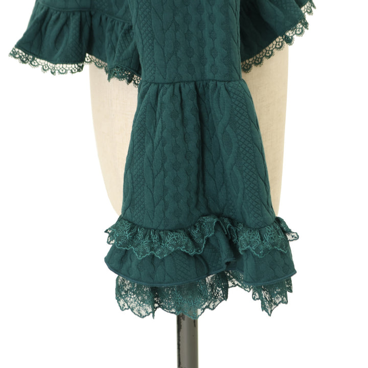 Vallee lys Petal Bloom Cardigan グリーン USED】【Vallée lys】Petal Bloom Cardigan | ATELIER-PIERROT