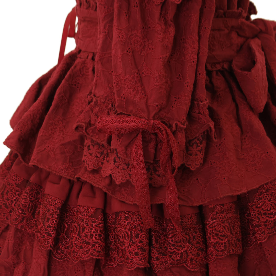 USED】【Vallée lys】Precious Embroidered Lace Mini Dress | ATELIER