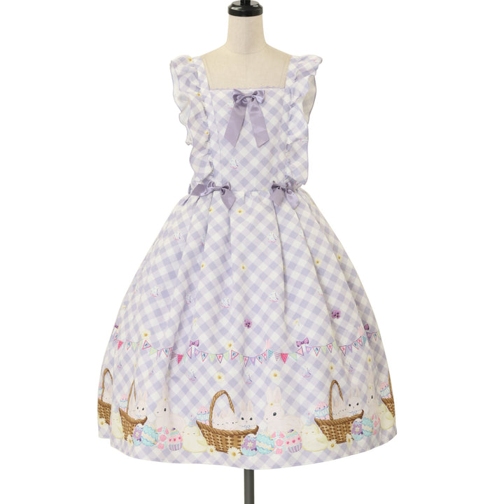 USED】【axes femme kawaii/Mサイズ】イースター柄ジャンスカ