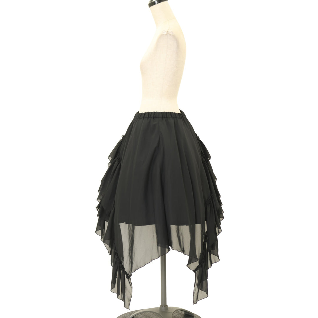 USED】【Mサイズ】アシンメトリーフリルスカート | Sheglit | ロリータ