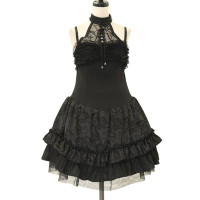 USED】【Vallée lys】Precious Embroidered Lace Mini Dress | ATELIER