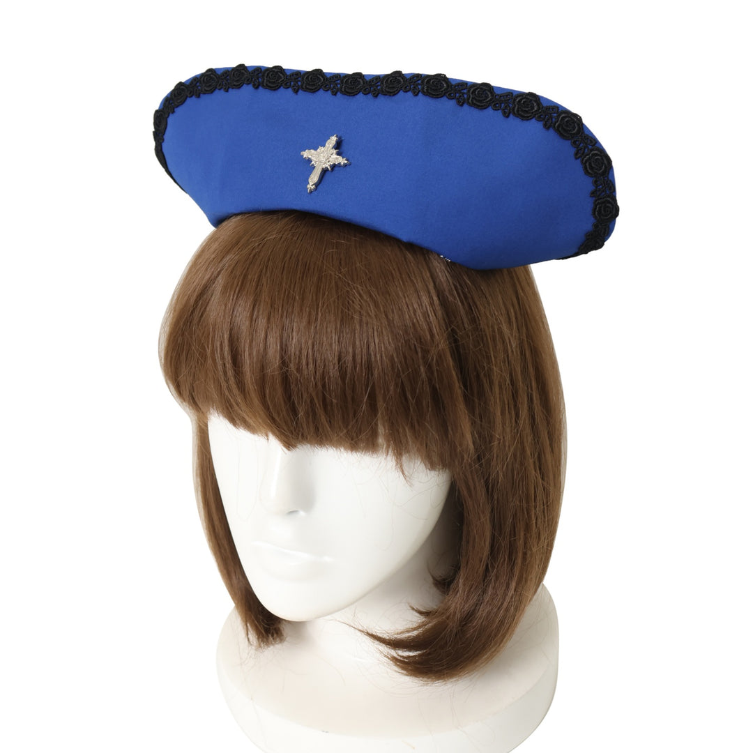 USED】M+CROIXキャップ（blue x black lace） | Moi-même-Moitié