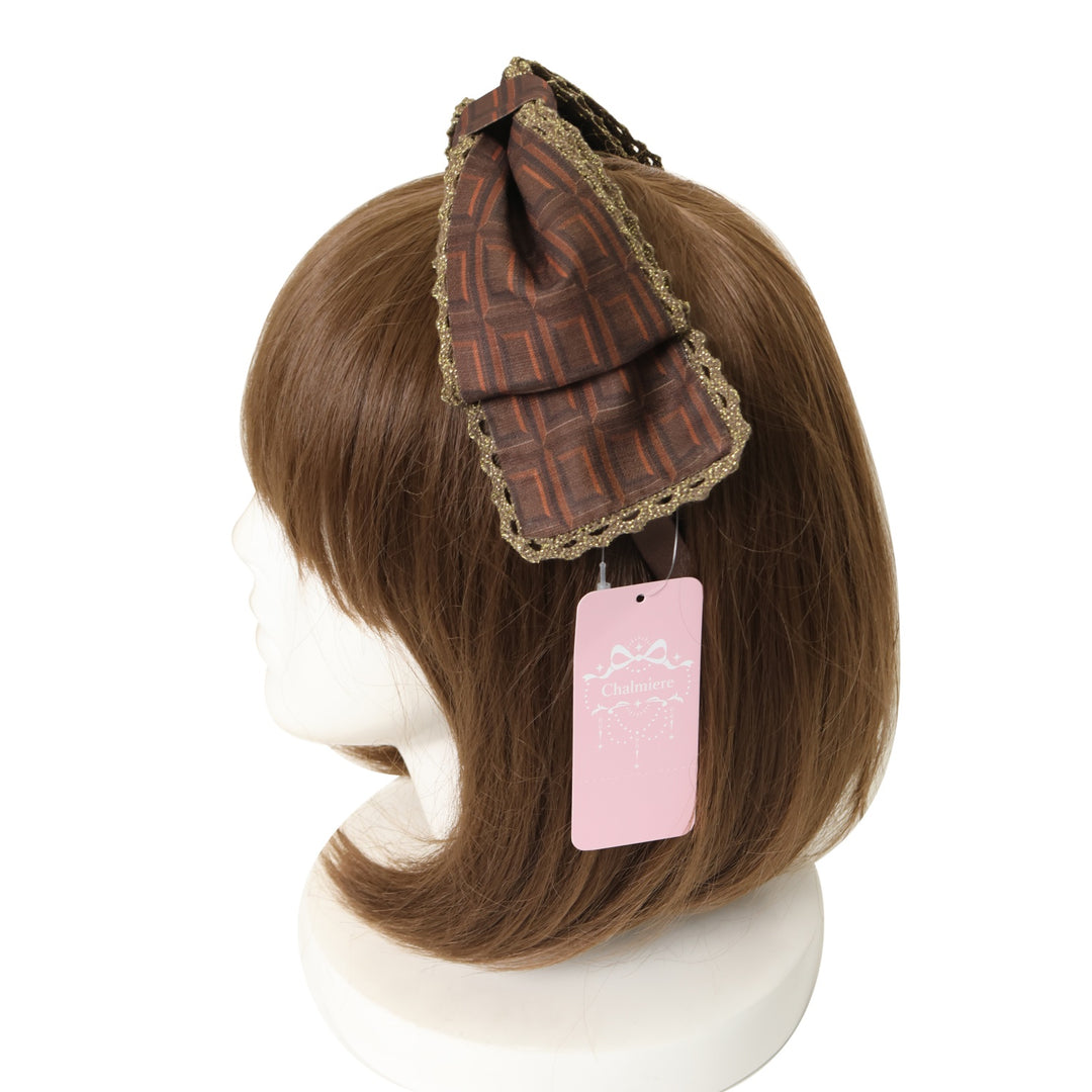 Chalmiere ボンボンショコラ柄ワンピース+カチューシャ 未着用品 USED】ボンボンショコラ柄カチューシャ | Chalmiere Wunderwelt Online