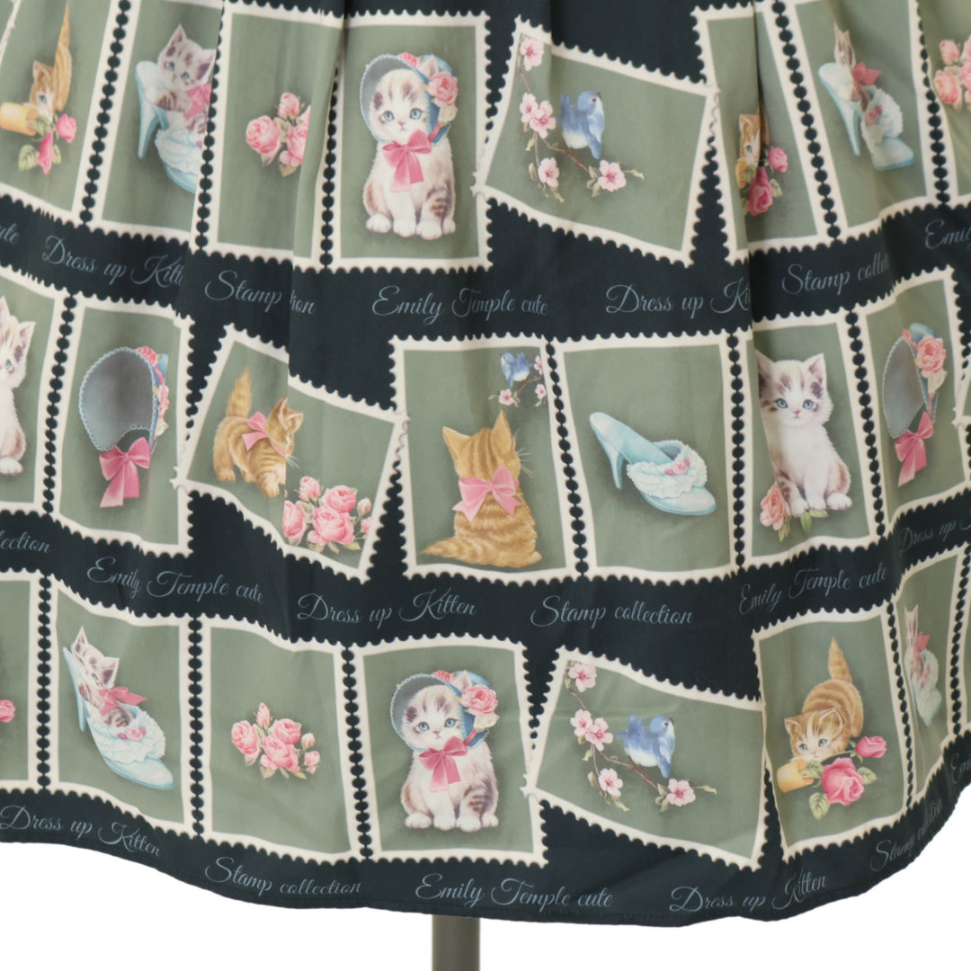 USED】Kitten Stamp Collection ワンピース | Emily Temple cute