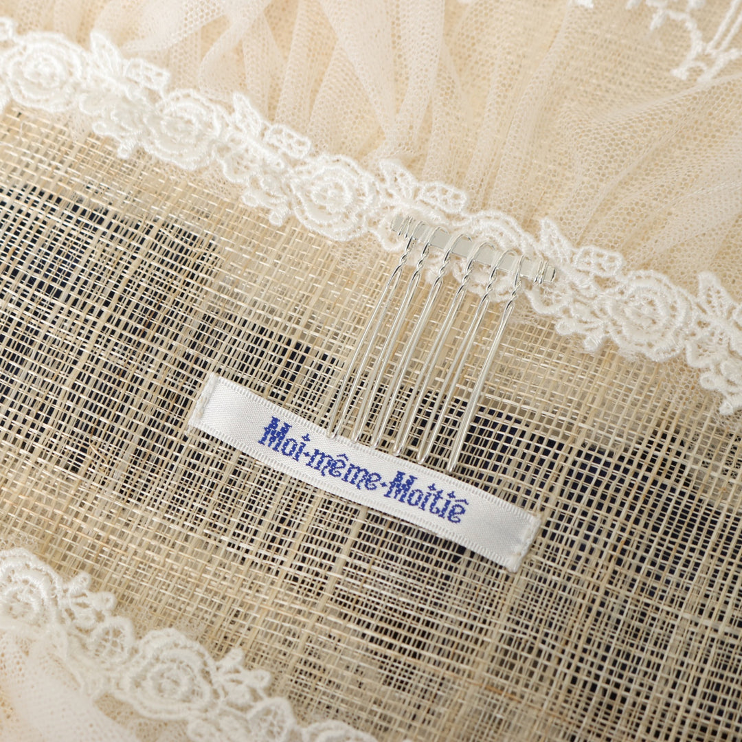 USED】Rose Gardenストローヘッドドレス（Blue×White） | Moi-même