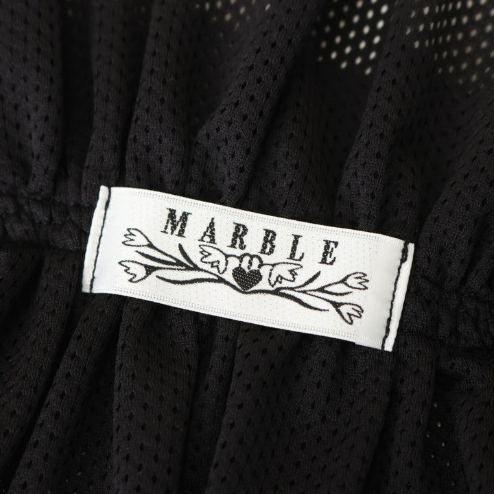 USED】リボンフリルヘッドドレス(黒ネット×サテンリボン) | MARBLE
