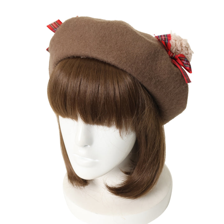 激カワ◎ボリューミーなファーのベレー帽◎ユニセックス USED】くまみみベレー帽 | Nile Perch Wunderwelt Online Shop