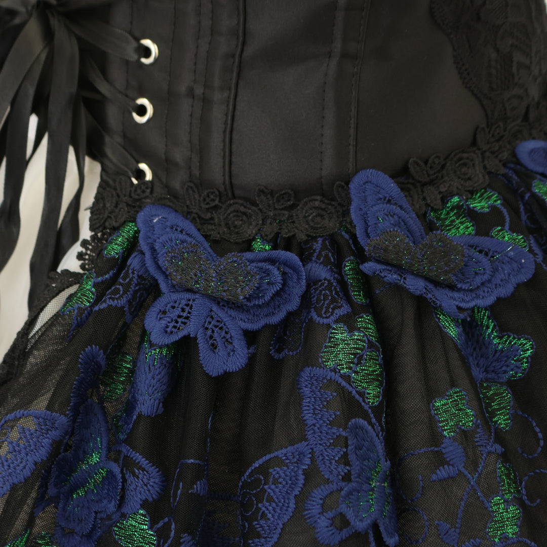 USED】【Sサイズ】MIDNIGHT BUTTERFLY LACE TAIL VERY SHORT CORSET