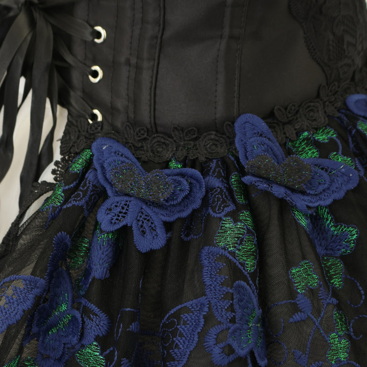 USED】【Sサイズ】MIDNIGHT BUTTERFLY LACE TAIL VERY SHORT CORSET