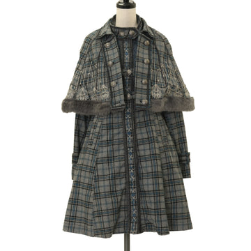USED】【Mサイズ】ファー襟ダブルボタンウールコート | Jane Marple