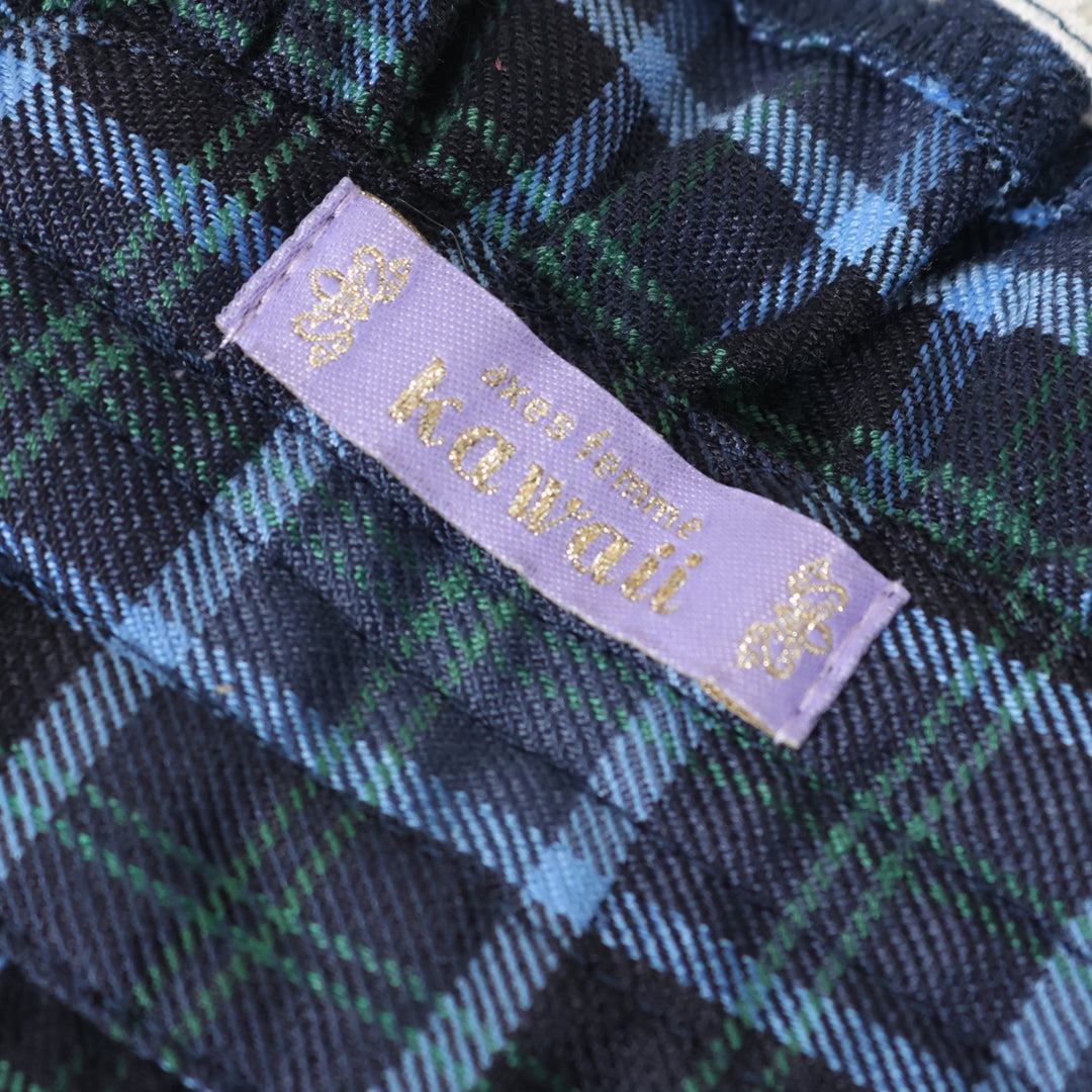 USED】【axes femme kawaii】タータンチェックヘッドドレス