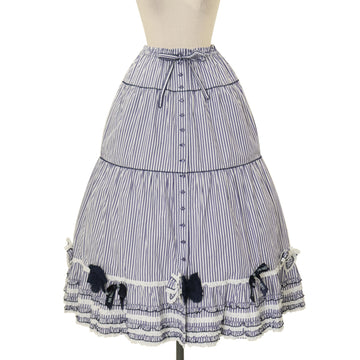 アンジェリックプリティ　Heart胸あて付スカート　クロ×シロ USED】Heart胸あて付スカート(無地) | Angelic Pretty | ロリータ