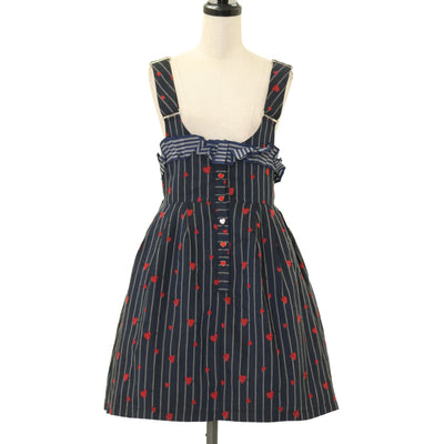 USED】ブリティッシュチェック ローズワンピース(ショコラ