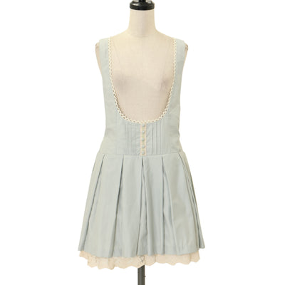 USED】【Mサイズ】Strawberry Meets Logoのバックフリルドレス | Jane