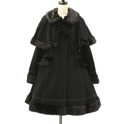 USED】【Mサイズ】ファー襟ダブルボタンウールコート | Jane Marple