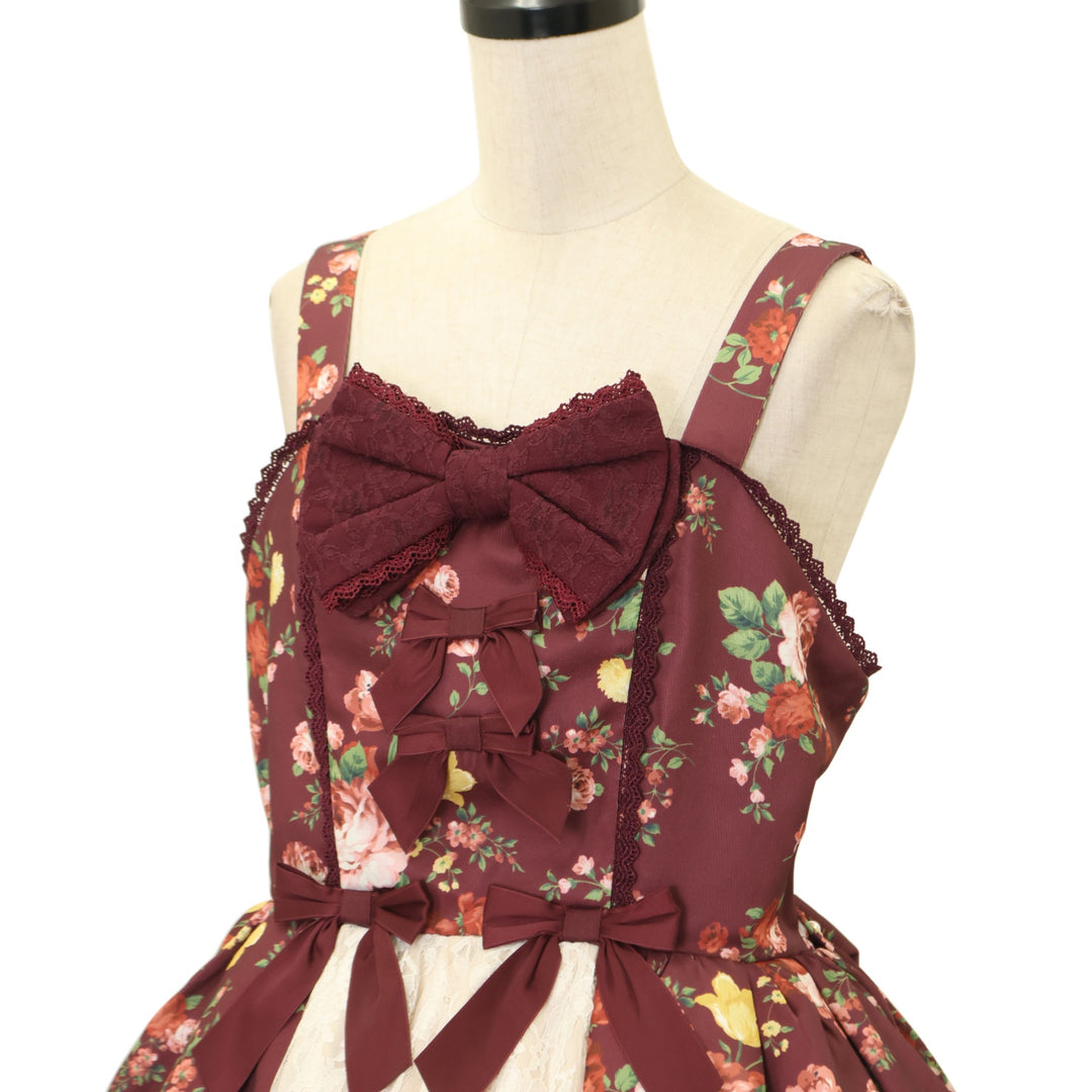 USED】【axes femme kawaii/Mサイズ】アンティークローズ柄ジャンパー