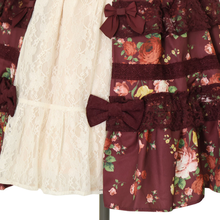 USED】【axes femme kawaii/Mサイズ】アンティークローズ柄ジャンパー
