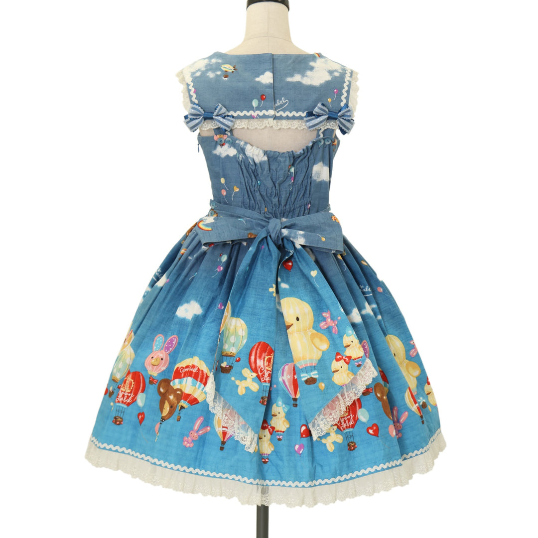 Happy Balloon あみあげジャンパースカート ネイビー系 USED】CL/ Happy balloon セーラージャンパースカート | metamorphose