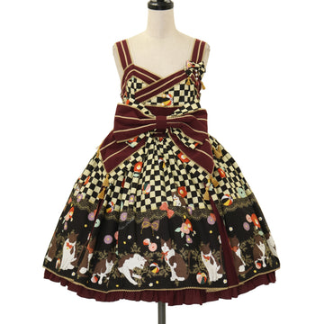 USED】Le Bouquet de la Croix柄Ribbonジャンパースカート | BABY, THE