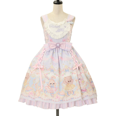 USED】【Mサイズ】Strawberry Meets Logoのバックフリルドレス | Jane