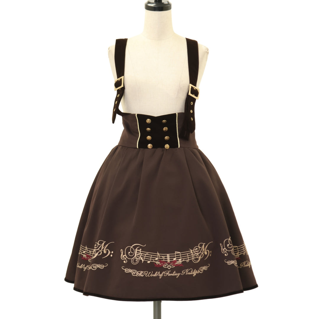 USED】サスペンダー付 音符刺繍ジャンスカ | Amavel Wunderwelt Online