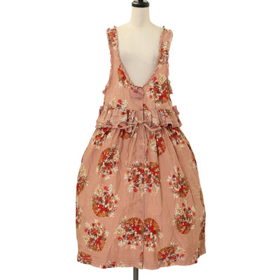 USED】【Mサイズ】Strawberry Meets Logoのバックフリルドレス | Jane