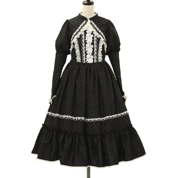 USED】【Lサイズ】つる薔薇レースアニバーサリー ワンピース（クロ