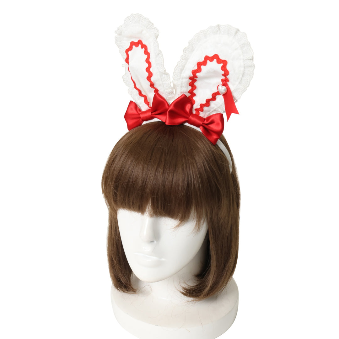 USED】Twin Ribbon Lyrical Bunnyカチューシャ | Angelic Pretty