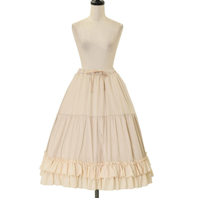 USED】ボリュームシフォンフリルペチコートスカート | Victorian