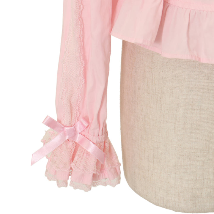 USED】ダブルリボンハニーシャーリングブラウス | Angelic Pretty