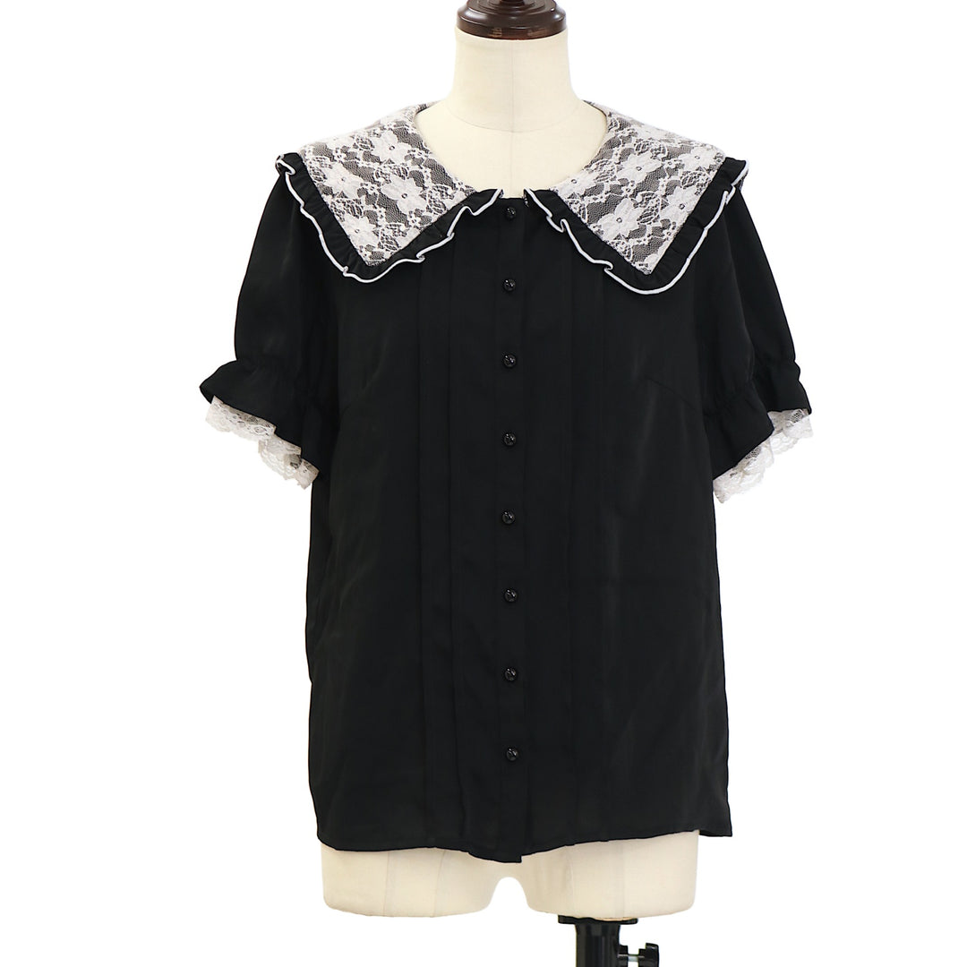 USED】三角配色レースブラウス | MA*RS Wunderwelt Online Shop