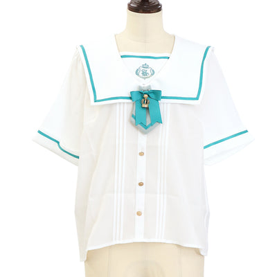 USED】【axes femme kawaii/Mサイズ】スタンド襟フリルブラウス