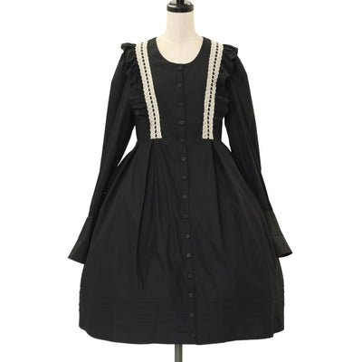 USED】ジュリエッタロングワンピース（黒×黒） | ATELIER BOZ
