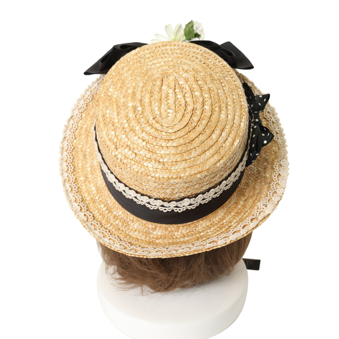Chapeau d' O 麦わら帽子　ドット　リボン USED】ドットリボンの麦わらハット | BABY, THE STARS SHINE BRIGHT