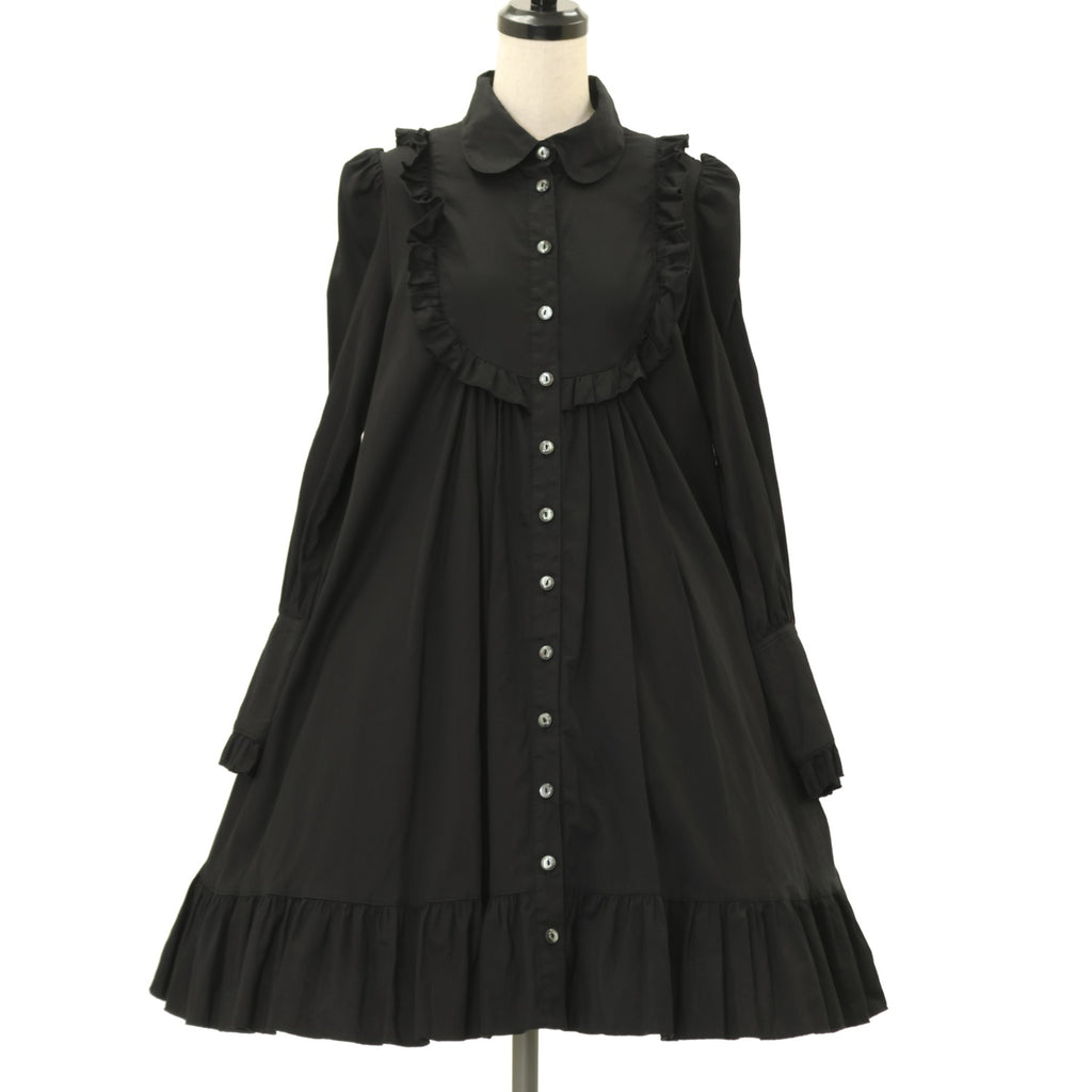 【希少】BLACK PEACE NOW BPN 変形カーディガン フリル USED】【PEACE NOW/Mサイズ】フリルシャツワンピース | BLACK PEACE