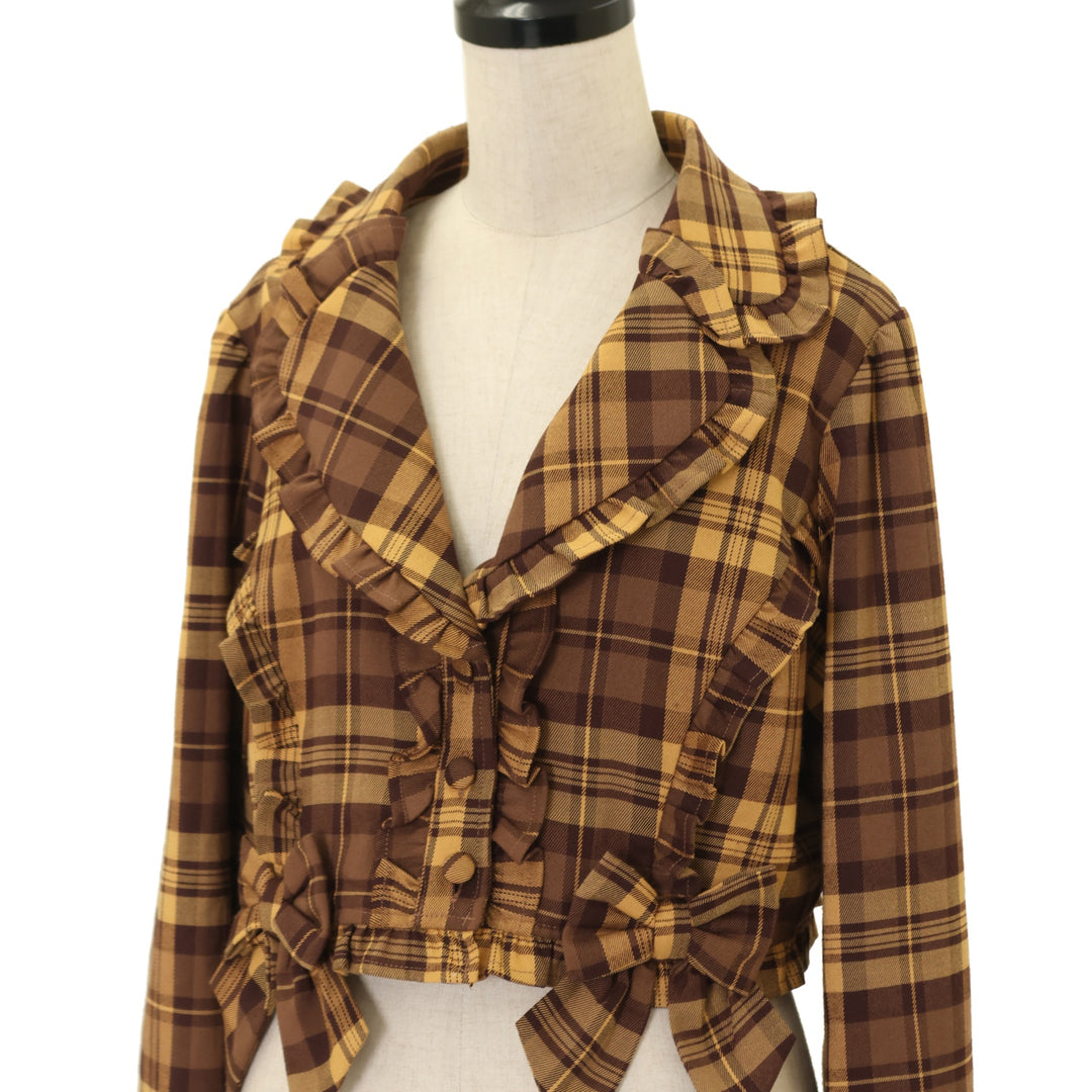 USED】【axes femme kawaii/Mサイズ】タータンチェックジャケット