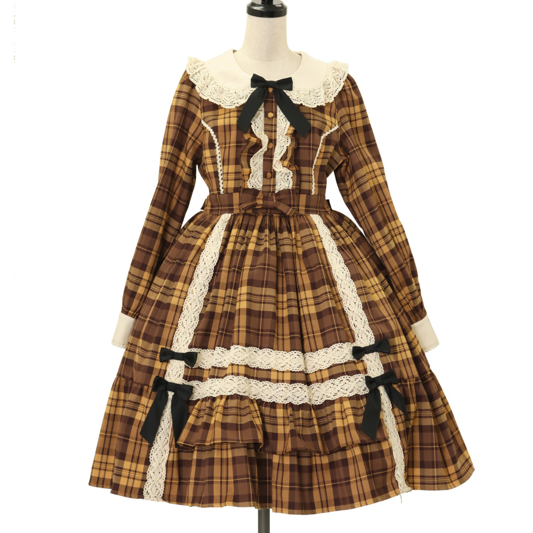USED】【axes femme kawaii/Mサイズ】タータンチェックワンピース