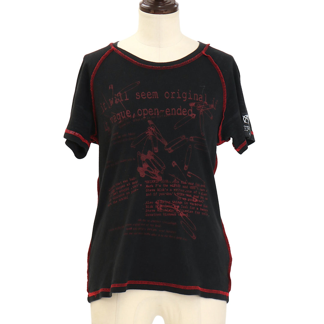 【値下げ】D.O.A＆h.naoto限定コラボ　ヴィンテージ　つなぎ USED】ANARCHY セーフティピンプリントTシャツ | h.NAOTO | ロリータ