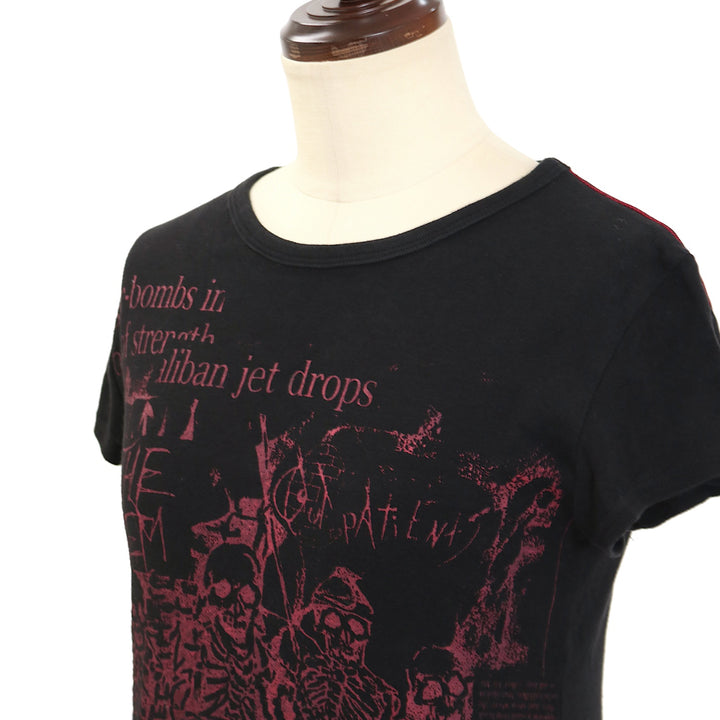 m*様 希少品★h.NAOTO DARK RED RUM カットソー USED】ANARCHY 後ろチュール切替Tシャツ | h.NAOTO | ロリータ