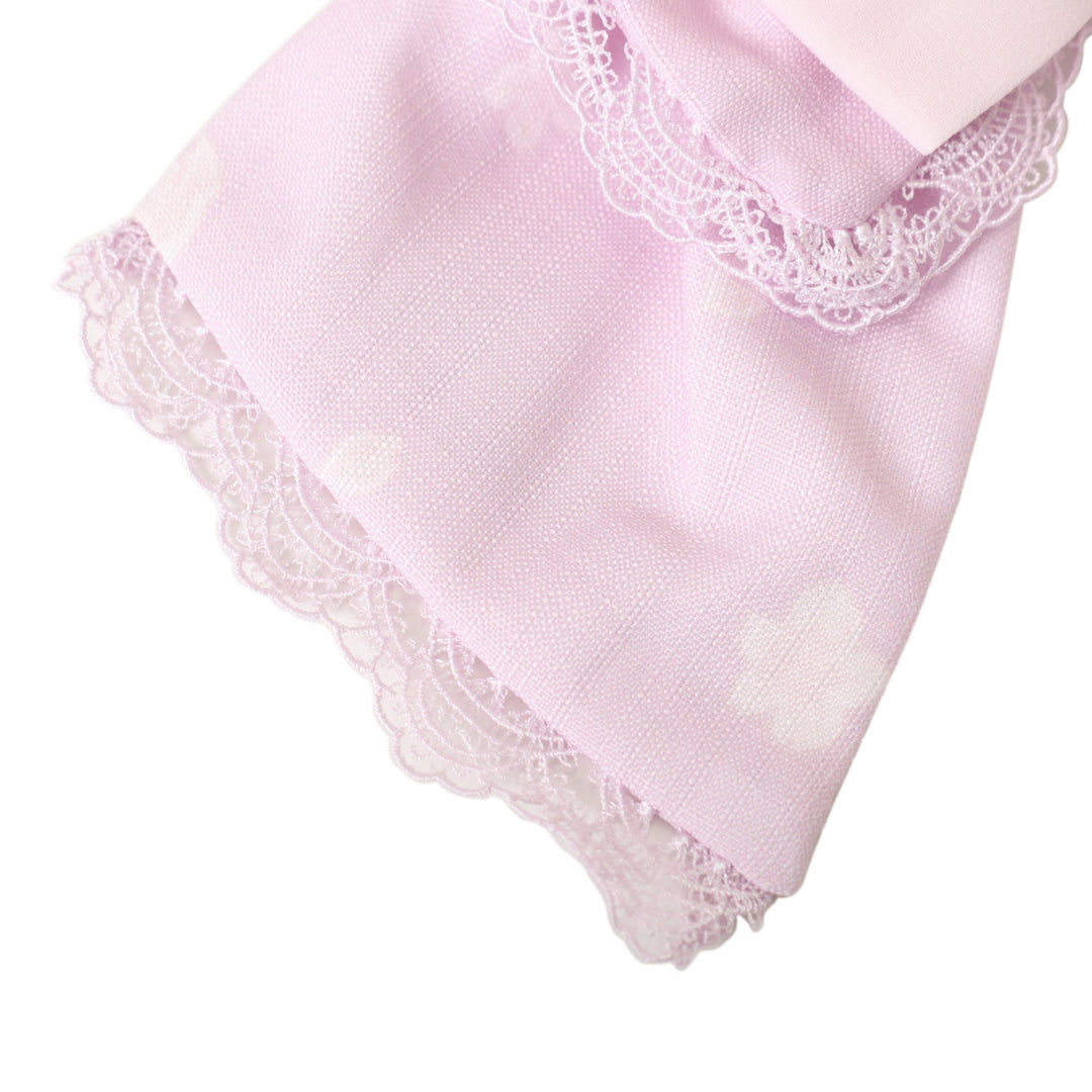 新品さえらAbakane 座布団可愛いリボンフリル 円形 薄いピンク系 USED】【axes femme kawaii】桜柄リボンバレッタ | Chalmiere
