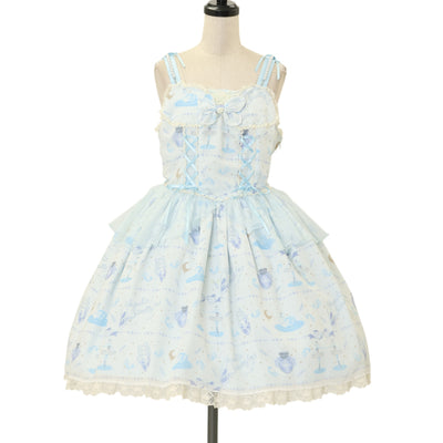 USED】French Cafe 切替ジャンパースカートSet | Angelic Pretty