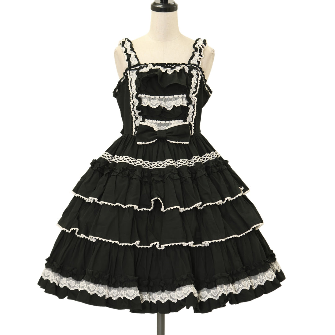 USED】Prettyフリルジャンパースカート（無地） | Angelic Pretty