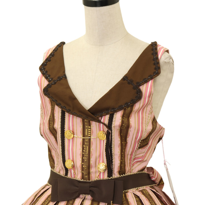 Angelic Pretty お出かけショコラちゃん ジャンパースカート USED】カルテットショコラ襟付ジャンパースカート | Angelic Pretty